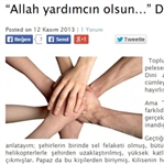 “Allah yardımcın olsun…” Derken
