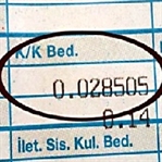 Kayıp Kaçak Bedeli Dilekçe Örneği