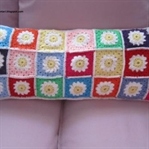 Daisy Granny Square Yastık