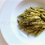 Pesto Soslu Makarna...Fesleğenli Penne