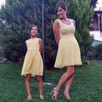 Anne-kız elbiseleri