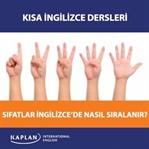 İngilizce'de Sıfatların Sıralaması