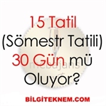 Sömestr Tatili 1 Ay'a mı Çıkarılacak?