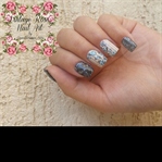 Vintage Gül Nail Art