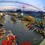 Bangkok Yüzen Marketler