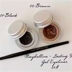 Maybelline Gel Eyelinerlar: 01 Black, 02 Brown