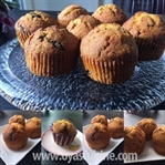 Bol Baharatlı ve Çikolatalı Balkabaklı Muffin