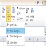 Excel 'de Boş satırları Silme