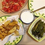 Sağlıklı Biber ve Patates Kızartması