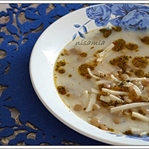 Yoğurtlu Erişteli Yeşil Mercimek Çorbası