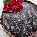 Karamelli Çikolata Ganajlı Tart