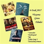 6 Ocak 2017 - Vizyona Giren Filmler
