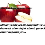 CİLDİ YENİLEYEN ELMALI GECE KREMİ TARİFİ