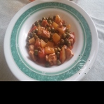 Fırında Tavuklu Bezelye