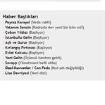 20-26 Şubat Haftası Ekrandan Haberler