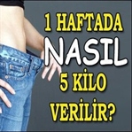 1 Haftada 5 Kilo Zayıflatan Diyet Listesi