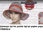 TIĞ İŞİ ÖRGÜ YAZLIK ŞAPKA YAPILIŞI