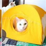 Kendin Yap:Eski Tişörtten Kedi Çadırı Yapımı