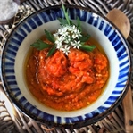 Közlenmiş Kapya Biberli Patlıcan Mezesi