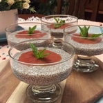 Badem Sütü ve Chia Tohumlu Rafine Şekersiz Puding