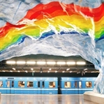 Stockholm Metrosu'nda Sanat