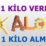 1 Kilo Vermek veya Almak İçin Kaç Kalori Gerekli