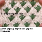 ASMA YAPRAĞI ÖRGÜ NASIL YAPILIR