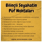 Bilinçli bir şekilde seyahate çıkmak