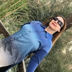 Mavi renk geçişli tunik