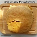 Elma ve Üzüm Mayalı Siyez Unlu Ekmek