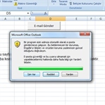 Excel Sayfasını Mail Gönderme