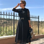 Siyah Dantel Elbise