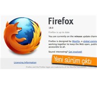 Firefox'un Yeni Sürümü Firefox 18 Yayınlandı