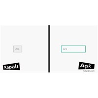 Css3 Dersleri - Açılabilir Arama Kutusu Yapımı
