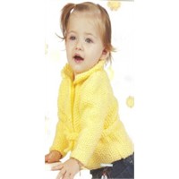 Sarı Renk Bebek Hırka Örülüşü