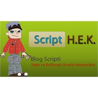 Yeni Blog Scripti