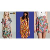 Floral Desen Elbise Modelleri