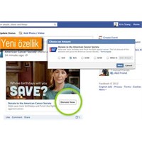 Facebook’ta Bağış Dönemi Başladı