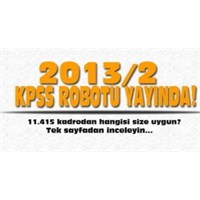 Kpss 2013/2 Tercih Robotu