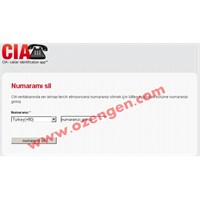 Cia Uygulamasından Numara Nasıl Silinir