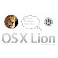 Os X Lion “Resume” Özelliğinin Kapatılması