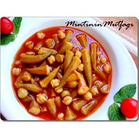 Zeytinyağlı Nohutlu Bamya