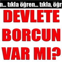 Devlete Borcun Var Mı? Tıkla Öğren