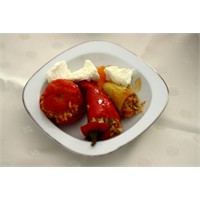Etli Kabak-biber-domates Dolması Tarifi