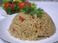 Patatesli Biberli Bulgur Pilavı