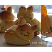 Kedi Şeklinde Poğaça..Disalce