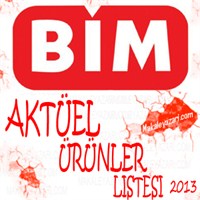 Bim Aktüel Ürünler Kataloğu 3 Mayıs 2013