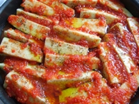 Domates Soslu Patlıcan Paçası