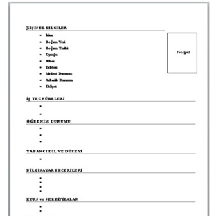 Boş Cv örneği Yazar Kariyer ış Eğitim Boş Cv örneği Boş Cv Komik