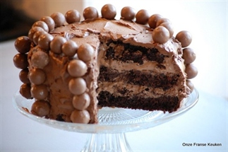 Kersttaart: Chocolademousse laagjestaart
